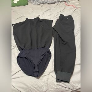 Figs Scrub Small Petite Black